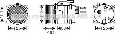 Ava Quality Cooling VWAK303 - Compressore, Climatizzatore autozon.pro