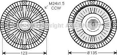 Ava Quality Cooling VW C274 - Giunto di collegamento, Ventilatore radiatore autozon.pro