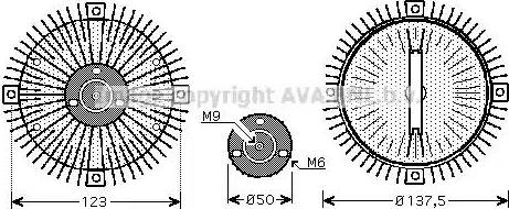 Ava Quality Cooling VW C273 - Giunto di collegamento, Ventilatore radiatore autozon.pro