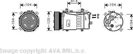 Ava Quality Cooling VW K049 - Compressore, Climatizzatore autozon.pro