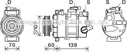 Ava Quality Cooling VWK356 - Compressore, Climatizzatore autozon.pro