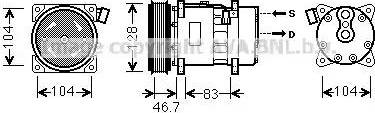 Ava Quality Cooling VWK309 - Compressore, Climatizzatore autozon.pro