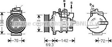 Ava Quality Cooling VWK318 - Compressore, Climatizzatore autozon.pro