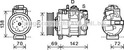 Ava Quality Cooling VWK321 - Compressore, Climatizzatore autozon.pro