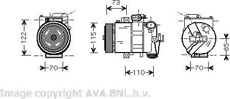 Ava Quality Cooling VW K240 - Compressore, Climatizzatore autozon.pro