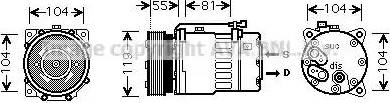 Ava Quality Cooling VW K270 - Compressore, Climatizzatore autozon.pro