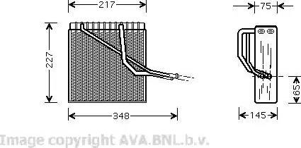 Ava Quality Cooling VW V055 - Evaporatore, Climatizzatore autozon.pro