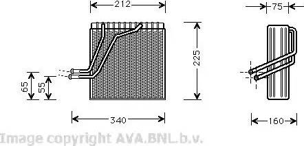 Ava Quality Cooling VW V030 - Evaporatore, Climatizzatore autozon.pro