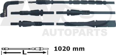 AVS Autoparts 340708 - Contatto segnalazione, Usura past. freno / mat. d'attrito autozon.pro