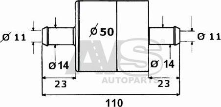 AVS Autoparts G715 - Filtro carburante autozon.pro