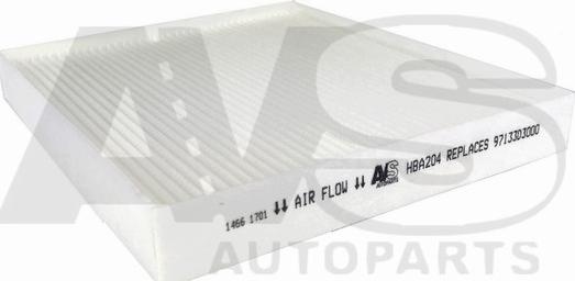 AVS Autoparts HBA204 - Filtro, Aria abitacolo autozon.pro