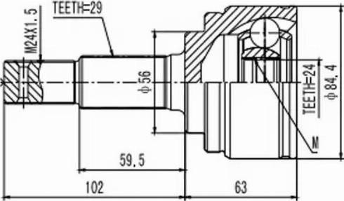 Aywiparts AW1510441 - Kit giunti, Semiasse autozon.pro