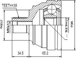 Aywiparts AW1510093 - Kit giunti, Semiasse autozon.pro