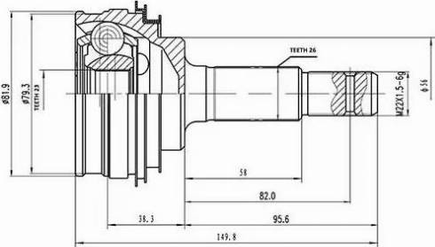 Aywiparts AW1510004 - Kit giunti, Semiasse autozon.pro