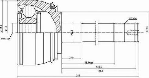 Aywiparts AW1510005 - Kit giunti, Semiasse autozon.pro