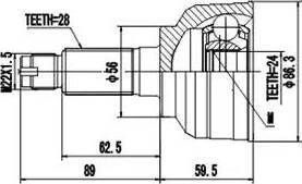 Aywiparts AW1510006 - Kit giunti, Semiasse autozon.pro