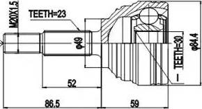 Aywiparts AW1510007 - Kit giunti, Semiasse autozon.pro