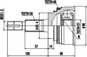 Euro Driveline TO315A - Albero motore / Semiasse autozon.pro