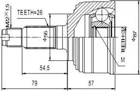 Aywiparts AW1510028 - Kit giunti, Semiasse autozon.pro