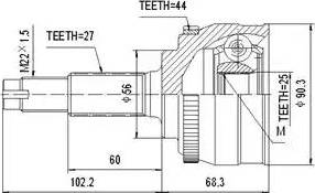 Aywiparts AW1510197A - Kit giunti, Semiasse autozon.pro