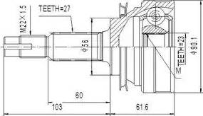 Aywiparts AW1510150 - Kit giunti, Semiasse autozon.pro