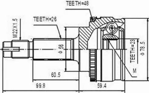 Aywiparts AW1510151A - Kit giunti, Semiasse autozon.pro