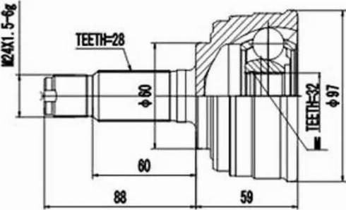 Aywiparts AW1510165 - Kit giunti, Semiasse autozon.pro