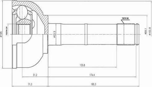 Aywiparts AW1510110 - Kit giunti, Semiasse autozon.pro