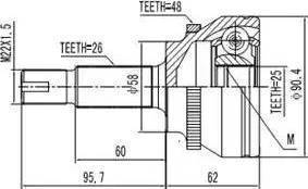 Aywiparts AW1510183A - Kit giunti, Semiasse autozon.pro