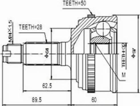 Aywiparts AW1510187A - Kit giunti, Semiasse autozon.pro