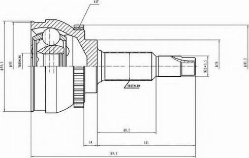 Aywiparts AW1510139A - Kit giunti, Semiasse autozon.pro