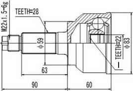 Aywiparts AW1510127 - Kit giunti, Semiasse autozon.pro