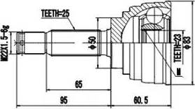 Aywiparts AW1510176 - Kit giunti, Semiasse autozon.pro