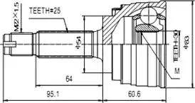 Aywiparts AW1510173 - Kit giunti, Semiasse autozon.pro