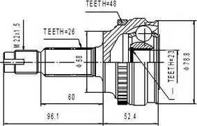 Euro Driveline TO229A - Albero motore / Semiasse autozon.pro