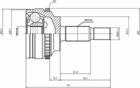 Aywiparts AW1510861A - Kit giunti, Semiasse autozon.pro