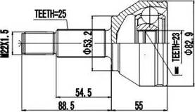 Aywiparts AW1510214 - Kit giunti, Semiasse autozon.pro