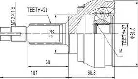 Aywiparts AW1510210 - Kit giunti, Semiasse autozon.pro