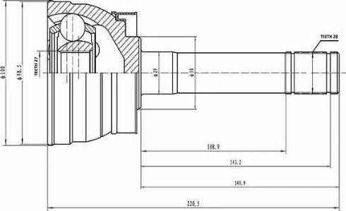 Aywiparts AW1510212 - Kit giunti, Semiasse autozon.pro