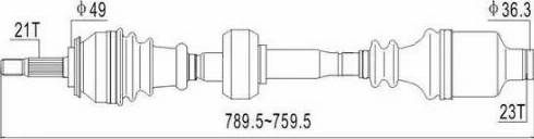 Aywiparts AW1530113 - Albero motore / Semiasse autozon.pro