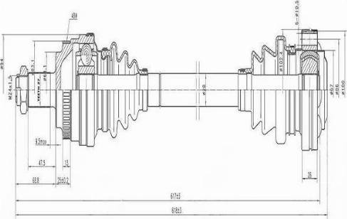 Aywiparts AW1531035A - Albero motore / Semiasse autozon.pro