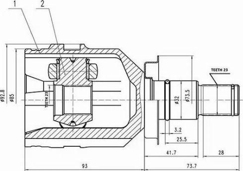 Aywiparts AW1520973 - Kit giunti, Semiasse autozon.pro