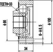 Aywiparts AW1520071 - Kit giunti, Semiasse autozon.pro