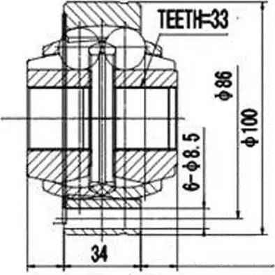 Aywiparts AW1520149 - Kit giunti, Semiasse autozon.pro