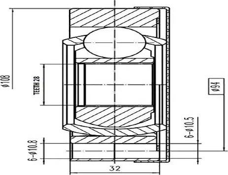 Aywiparts AW1520704 - Kit giunti, Semiasse autozon.pro