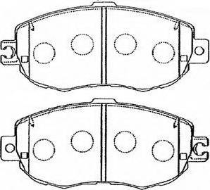 Aywiparts AW1810537 - Kit pastiglie freno, Freno a disco autozon.pro