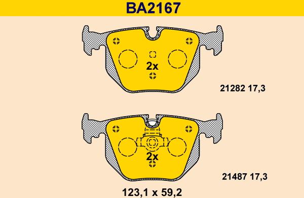 Barum BA2167 - Kit pastiglie freno, Freno a disco autozon.pro