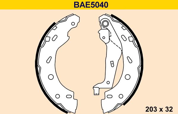 Barum BAE5040 - Kit ganasce freno autozon.pro