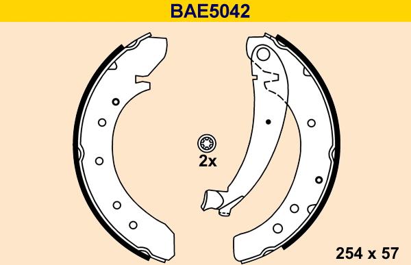 Barum BAE5042 - Kit ganasce freno autozon.pro