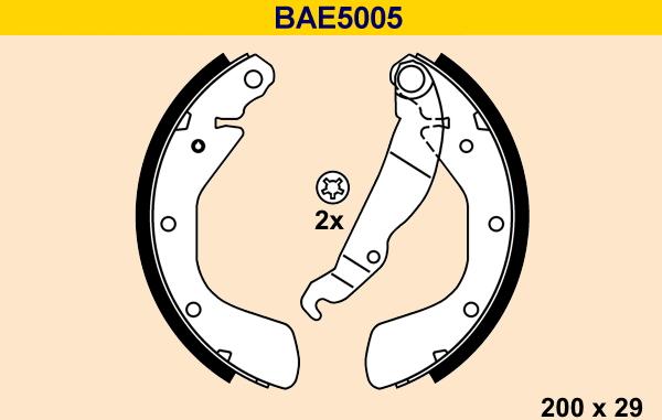 Barum BAE5005 - Kit ganasce freno autozon.pro